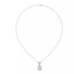 Solara висулка с 1 ct диамант в 14К розово злато