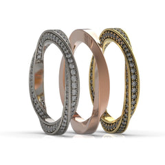 Брачни халки с диаманти Cochleam