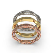 Брачни халки с диаманти Cochleam