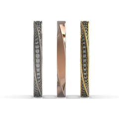 Брачни халки с диаманти Cochleam