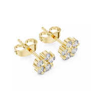 Stellara – обеци с диаманти от 14К жълто злато