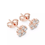 Stellara – обеци с диаманти от 14К розово злато