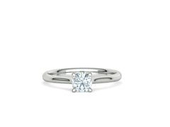 Vela – годежен пръстен солитер с диамант 0.50 ct в 14K бяло злато