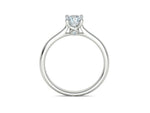 Заредете изображението в галерията: Vela – годежен пръстен солитер с диамант 0.50 ct в 14K бяло злато
