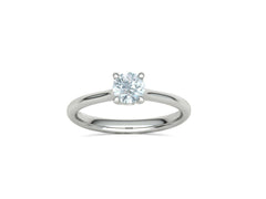 Vela – годежен пръстен солитер с диамант 0.50 ct в 14K бяло злато