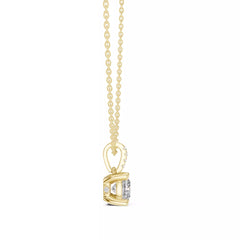 Velora висулка с 1.50 ct Cushion диамант от 14K жълто злато