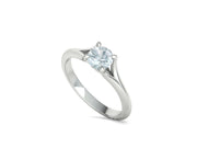 Vireo – годежен пръстен с диамант 0.80 ct в 14К бяло злато